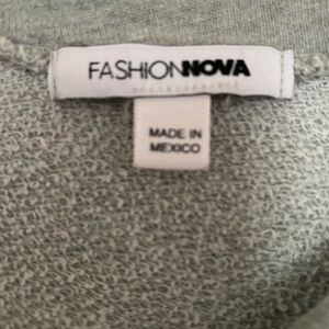 Fashion Nova cropped sweatshirt